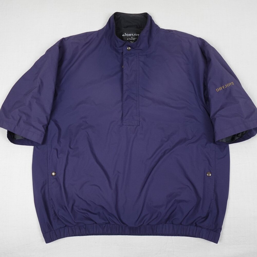 FootJoy Dryjoys Waterproof Golf Windbreaker Short Sleeve Jacket Men's Large
